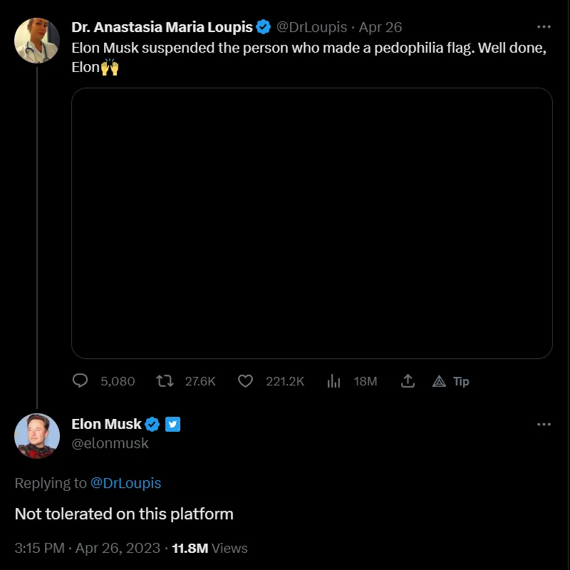 O Twitter removeu um usuário que promovia uma bandeira celebrando “Youth Attracted Person[s]”