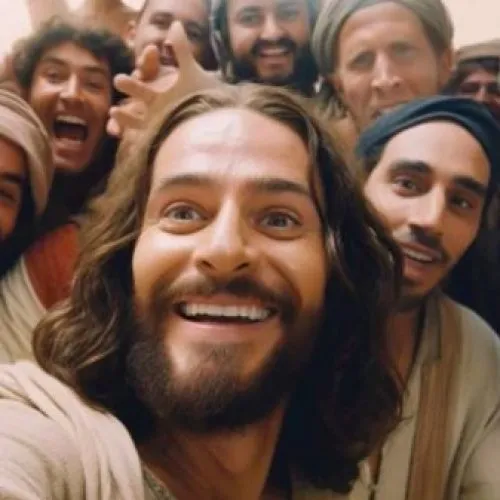 Inteligência artificial simula “selfie” de Jesus com seus apóstolos