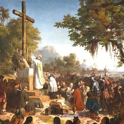 Em um dia como hoje foi celebrada a primeira missa do Brasil