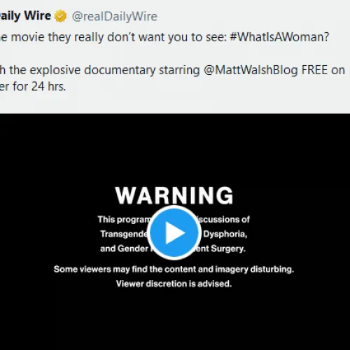 Documentário “What Is a Woman?” atinge 132 milhões de visualizações no Twitter