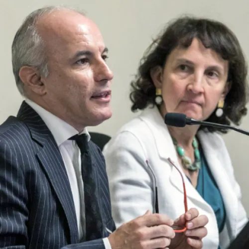 Prof. Marco Carlo Passarotti no colóquio em Milão. Créditos: Vatican News.