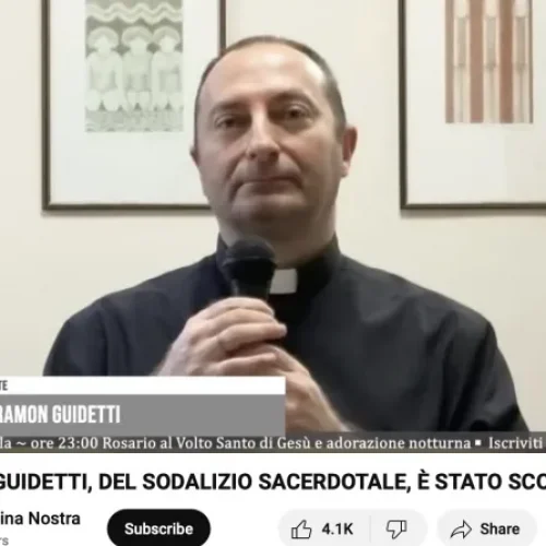 Padre Ramon Guidetti. Créditos: captura de imagem do canal do YouTube da Radio Domina.